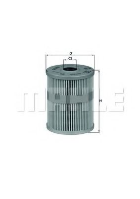Масляный фильтр KNECHT/MAHLE OX 125D