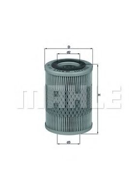 Масляный фильтр KNECHT/MAHLE OX 159D