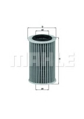 Масляный фильтр KNECHT/MAHLE OX 209D