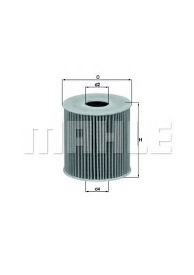Масляный фильтр KNECHT/MAHLE OX 339/2D