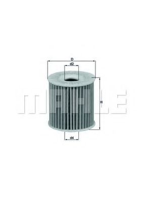 Масляный фильтр KNECHT/MAHLE OX 346D
