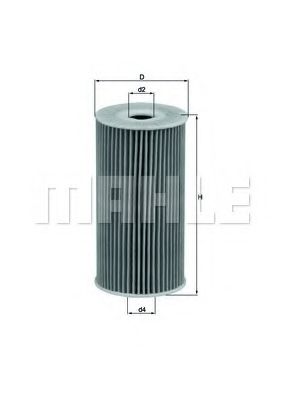 Масляный фильтр KNECHT/MAHLE OX 365/1D