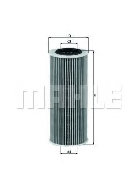 Масляный фильтр KNECHT/MAHLE OX 368D1