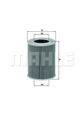 Масляный фильтр KNECHT/MAHLE OX 369D