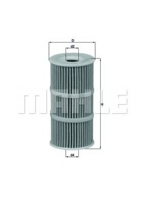 Масляный фильтр KNECHT/MAHLE OX 389/1D