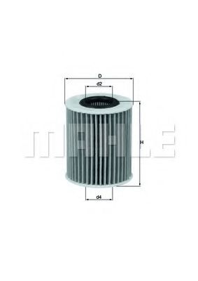 Масляный фильтр KNECHT/MAHLE OX 413D2