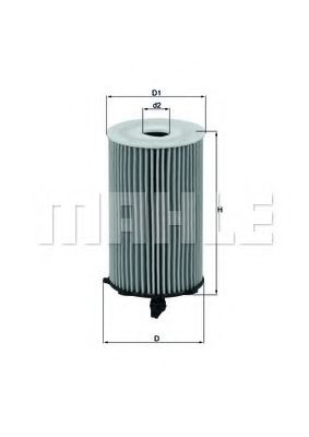 Масляный фильтр KNECHT/MAHLE OX 417D