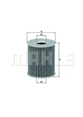 Масляный фильтр KNECHT/MAHLE OX 422D