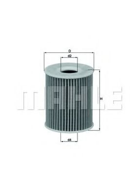 Масляный фильтр KNECHT/MAHLE OX 424D
