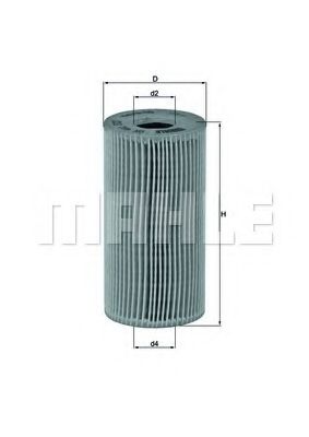 Масляный фильтр KNECHT/MAHLE OX 441D