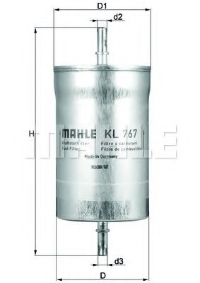 Топливный фильтр KNECHT/MAHLE KL 767