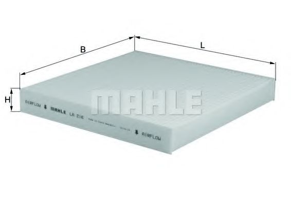 Фильтр салона KNECHT/MAHLE LA 216