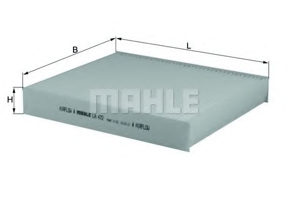 Фильтр салона KNECHT/MAHLE LA 472