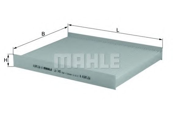 Фильтр салона KNECHT/MAHLE LA 745
