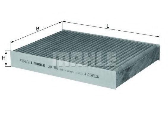 Фильтр салона KNECHT/MAHLE LAK 686