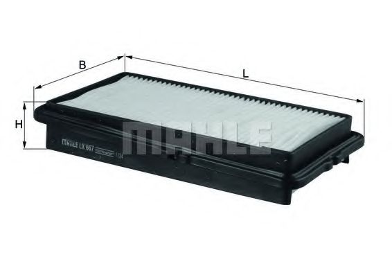 Воздушный фильтр KNECHT/MAHLE LX 667
