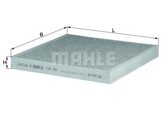 Фильтр салона KNECHT/MAHLE LAK 430