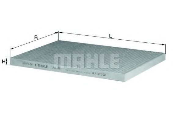 Фильтр салона KNECHT/MAHLE LAK 36