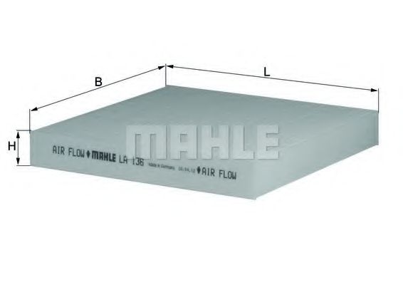 Фильтр салона KNECHT/MAHLE LA 136