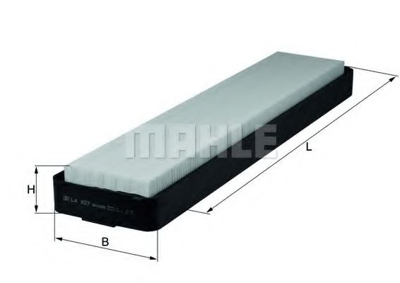 Воздушный фильтр KNECHT/MAHLE LX 327 Воздушный фильтр KNECHT/MAHLE LX 327