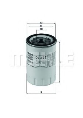 Масляный фильтр KNECHT/MAHLE OC 323 Масляный фильтр KNECHT/MAHLE OC 323