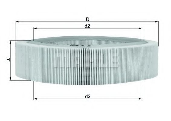 Воздушный фильтр KNECHT/MAHLE LX 346 Воздушный фильтр KNECHT/MAHLE LX 346