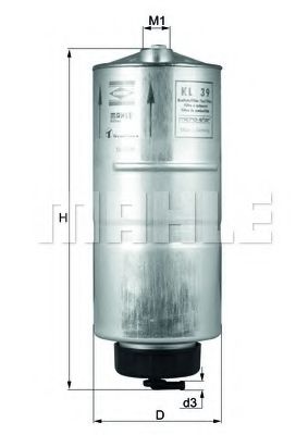 Топливный фильтр KNECHT/MAHLE KL 39 Топливный фильтр KNECHT/MAHLE KL 39