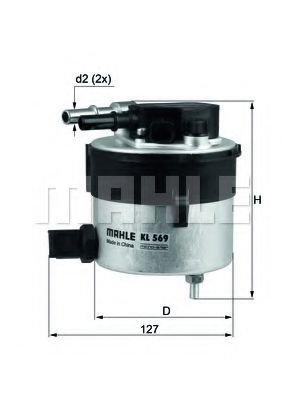 Топливный фильтр KNECHT/MAHLE KL 569