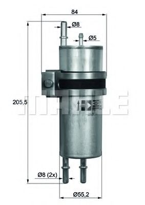 Топливный фильтр KNECHT/MAHLE KLH 11