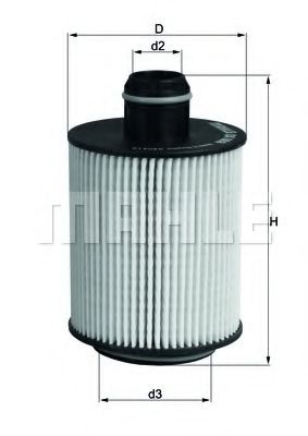 Масляный фильтр KNECHT/MAHLE OX 553D