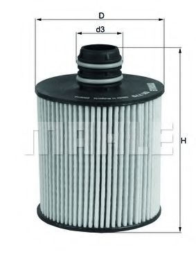 Масляный фильтр KNECHT/MAHLE OX 779D