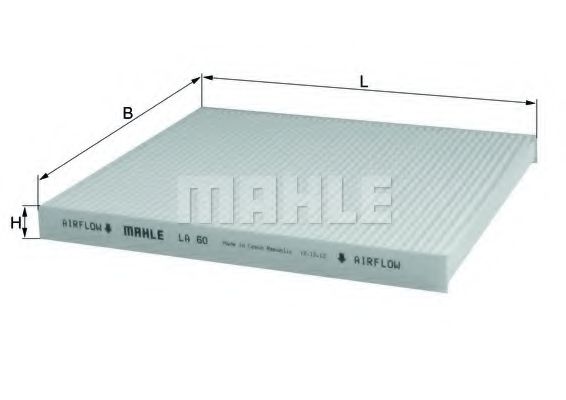 Фильтр салона KNECHT/MAHLE LA 60