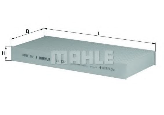 Фильтр салона KNECHT/MAHLE LA 237