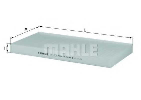 Фильтр салона KNECHT/MAHLE LA 473