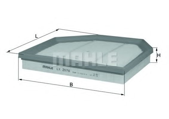 Воздушный фильтр KNECHT/MAHLE LX 2074