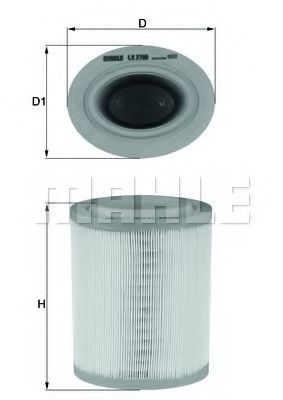 Воздушный фильтр KNECHT/MAHLE LX 2790