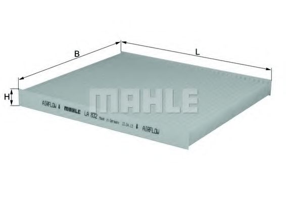 Фильтр салона KNECHT/MAHLE LA 832