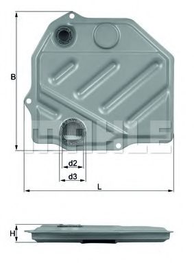 Фильтр автоматической коробки передач KNECHT/MAHLE HX 46
