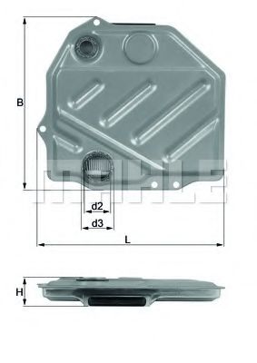 Фильтр автоматической коробки передач KNECHT/MAHLE HX 48