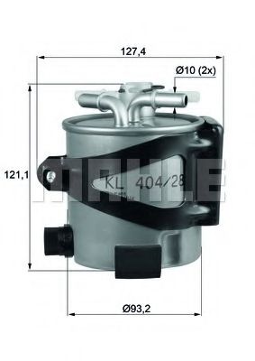 Топливный фильтр KNECHT/MAHLE KLH 44/25