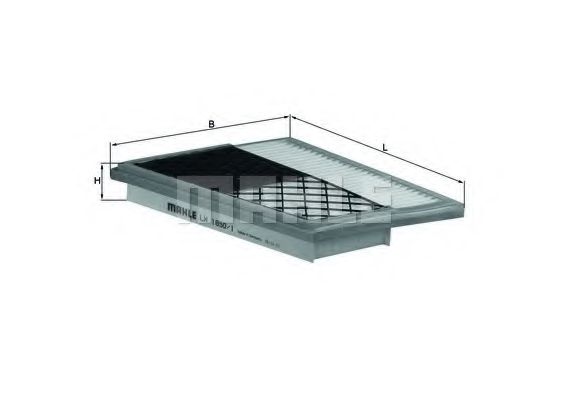 Воздушный фильтр KNECHT/MAHLE LX 1850/1