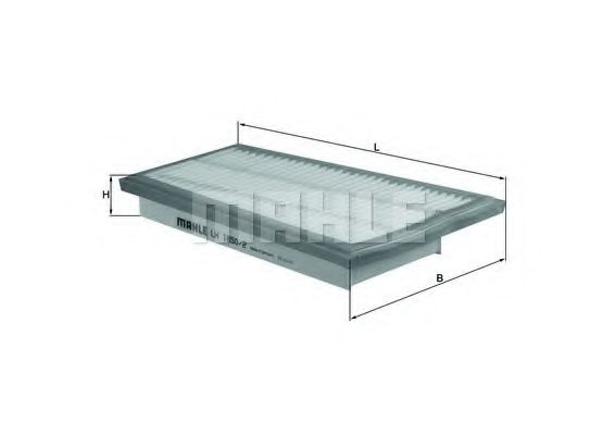 Воздушный фильтр KNECHT/MAHLE LX 1850/2