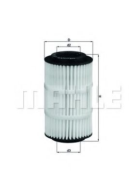 Масляный фильтр KNECHT/MAHLE OX 345/7D