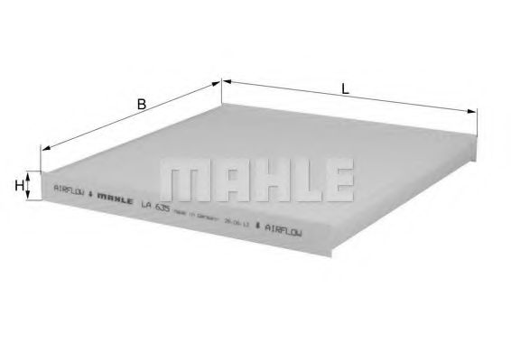 Фильтр салона KNECHT/MAHLE LA 635