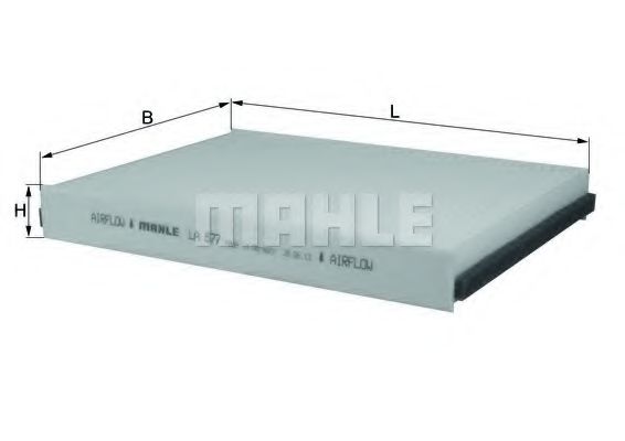 Фильтр салона KNECHT/MAHLE LA 877