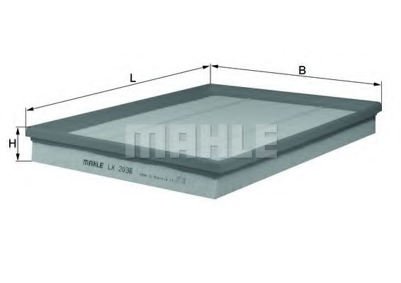 Воздушный фильтр KNECHT/MAHLE LX 2036