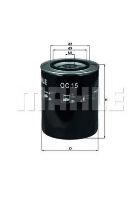 Масляный фильтр KNECHT/MAHLE OC 15