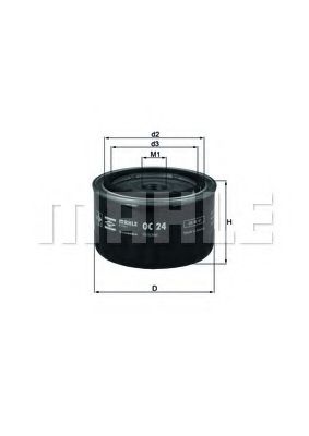 Масляный фильтр KNECHT/MAHLE OC 24