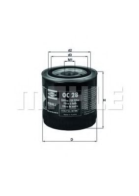 Масляный фильтр KNECHT/MAHLE OC 28
