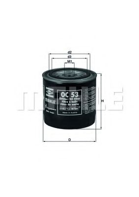 Масляный фильтр KNECHT/MAHLE OC 53